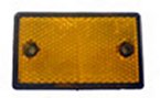 Amber rechthoek reflector
